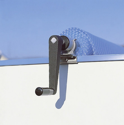 Aluminium-Tragrohr 600 cm Aufrollvorrichtung für Solarfolie Luftkammerfolie Rollstange Stahlwandbecken – Bild 3