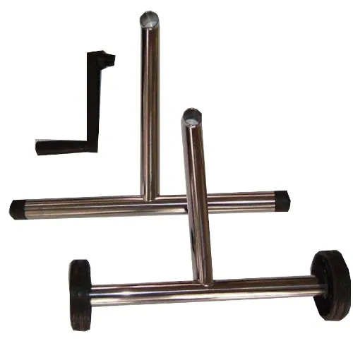 Future Pool Standfuß und Standfuß mit Rad V2A für Rollvorrichtung Aufrollvorrichtung Poolabdeckung GeoBubble Rollstange