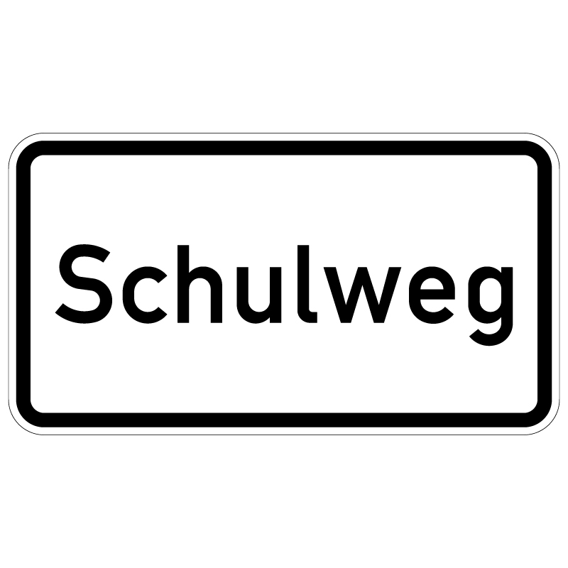 Verkehrszeichen 1012-55 Schulweg