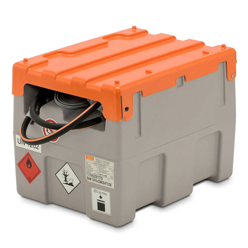 CEMO DT-Mobil Easy 200 l, mobile Tankstelle, für Diesel, mit Handpumpe, mit Klappdeckel