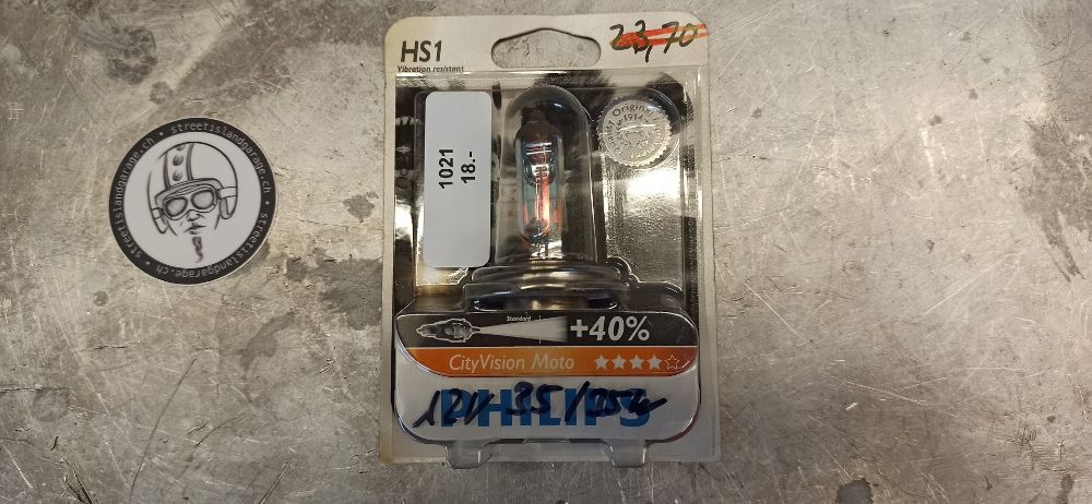 Scheinwerferlampe HS1 12 Volt 35/35W Philips City Vision Moto +40% – Bild 2