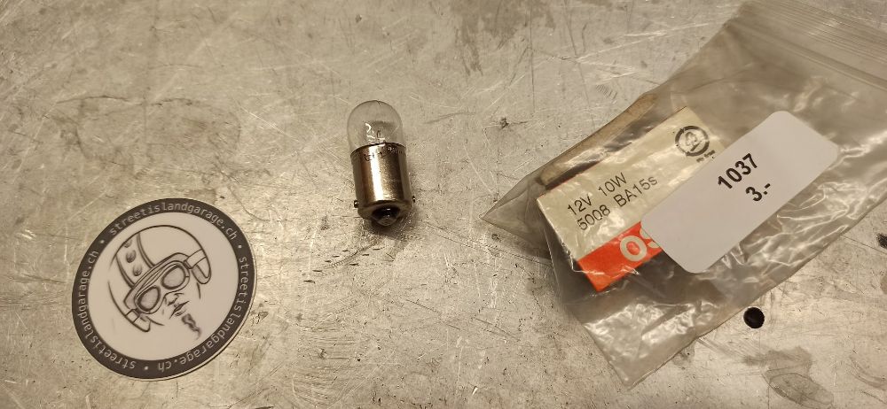 Signallampe BA15S 12 Volt 10W Osram