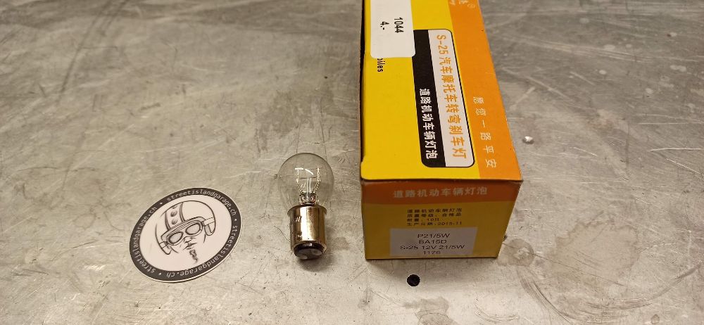 Signallampe BA15D 12 Volt 21/5W 2 Faden – Bild 2