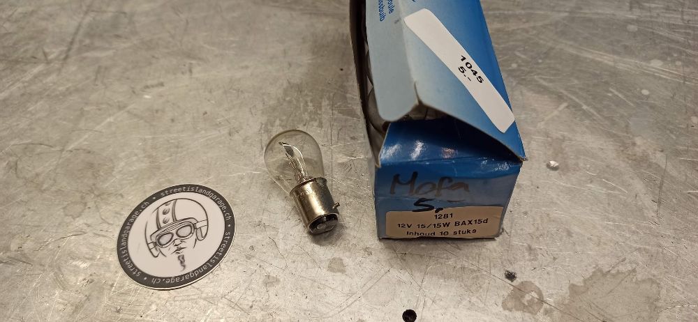 Signallampe BAX15D 12 Volt 15/15W 2 Faden – Bild 2