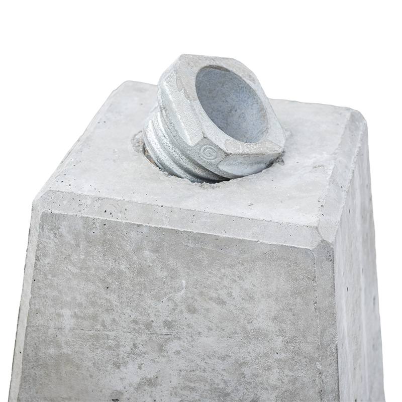 Betonsockelstein 60 kg mit Bodenhülse für Rohrpfosten Ø 60 mm – Bild 7
