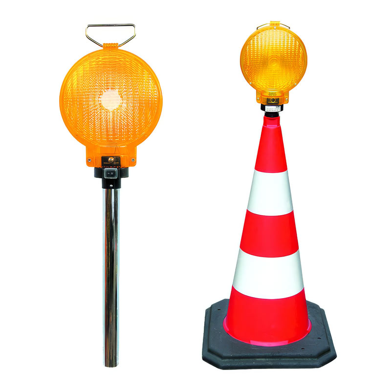 Stab-Leuchte LED 62/S für Leitkegel, ein- oder zweiseitig, gelb