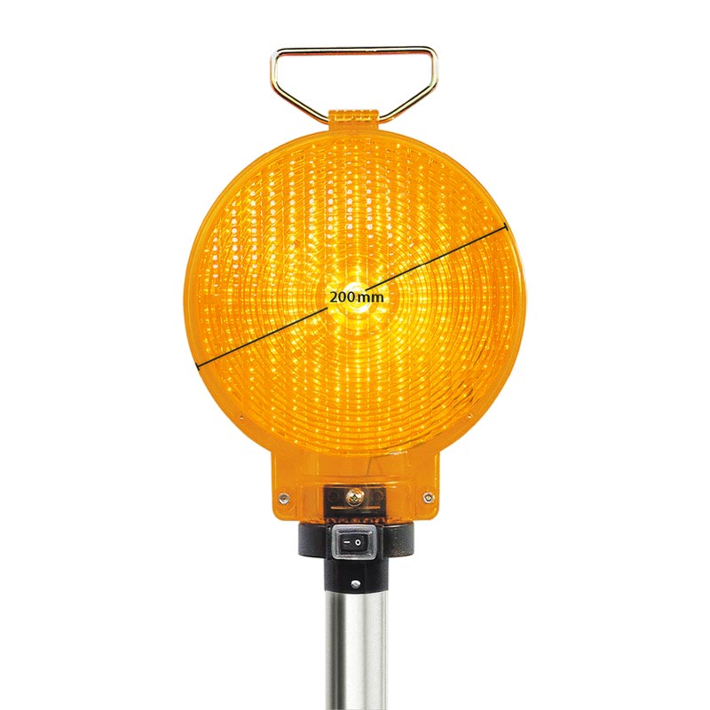 Stab-Leuchte LED 62/S für Leitkegel, ein- oder zweiseitig, gelb – Bild 3