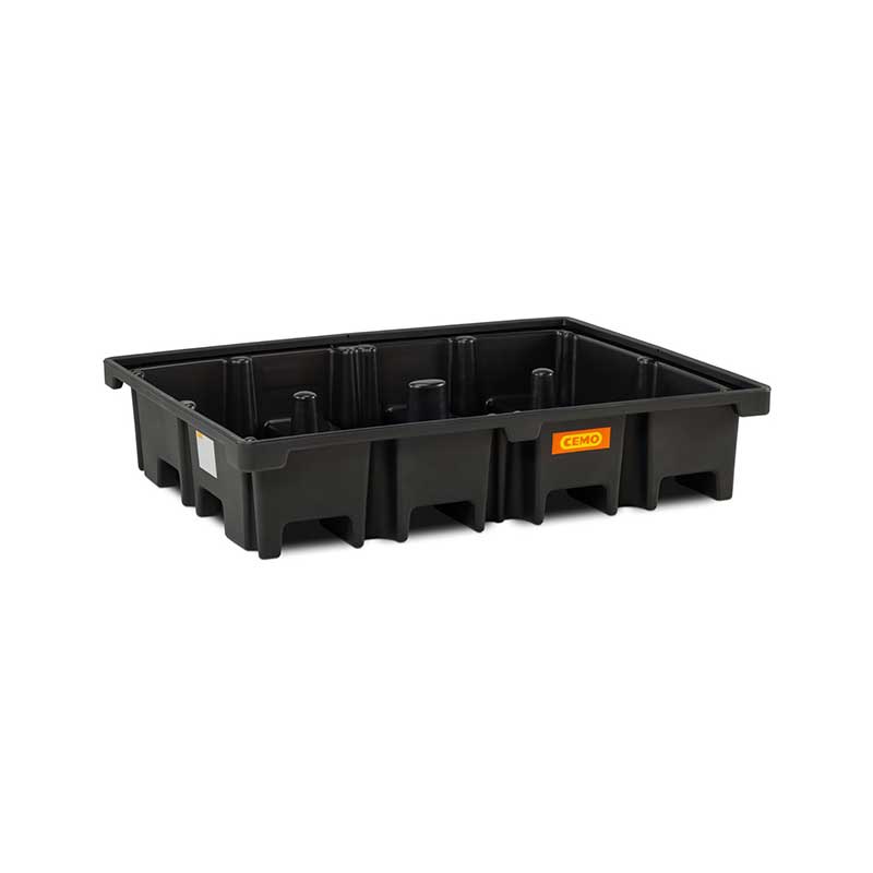 PE-Palettenauffangwanne ohne Rost, 120 x 80 cm quer, 425 l