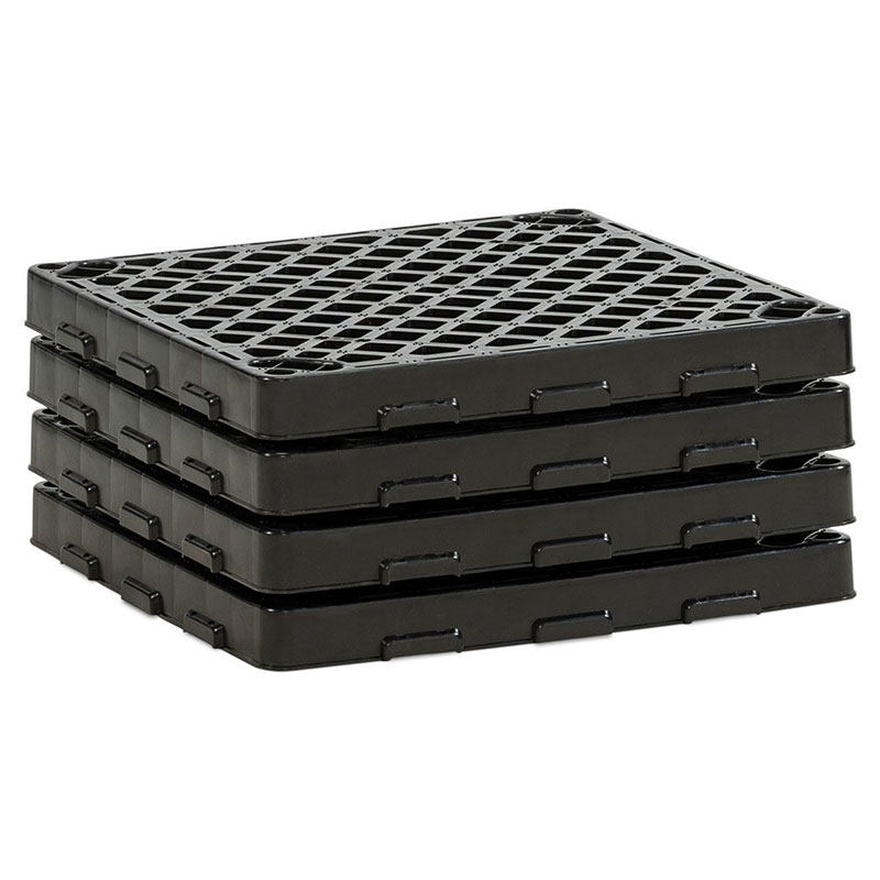 Zubehörpaket 4 x PE-Rost 60 x 60 cm