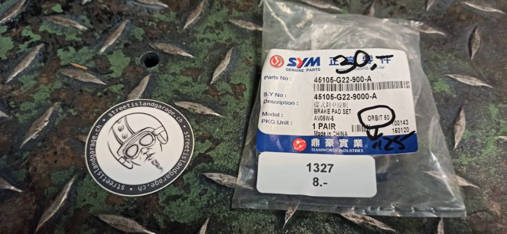 Bremsbeläge SYM Art. 45105-G22-900-A – Bild 2