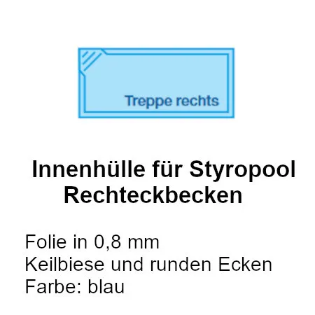 StyroPool Set R 600 x 300 x 125 cm mit Ravenna – Bild 9