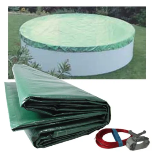 Abdeckplane Pool PEB Poolabdeckung Lichundurchlässig Winterabdeckplane rund Stahlwandbecken 420 cm