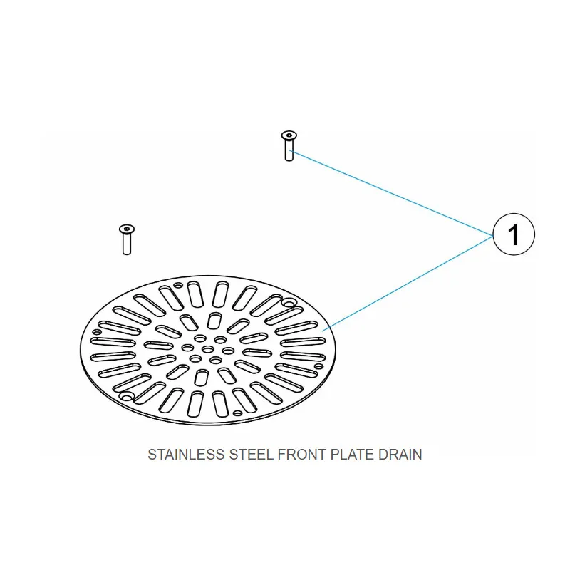 Astral Bodenablauf Kunststoff Foliendichtung Ersatzteil: Deckel V4A