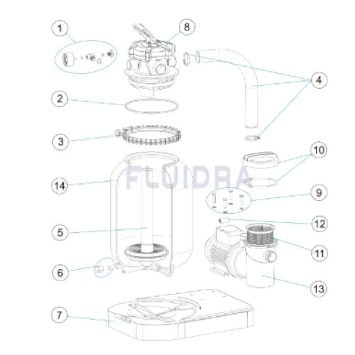 Millenium 300 Sandy 40 Astral Swim-tec Filteranlage Sandfilter Poolfilter Filter mit Pumpe – Bild 5