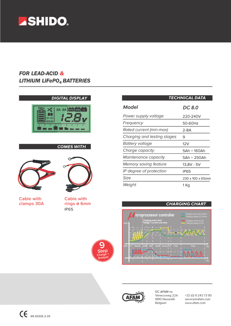SHIDO Batterieladegerät DC 8.0 – Bild 4
