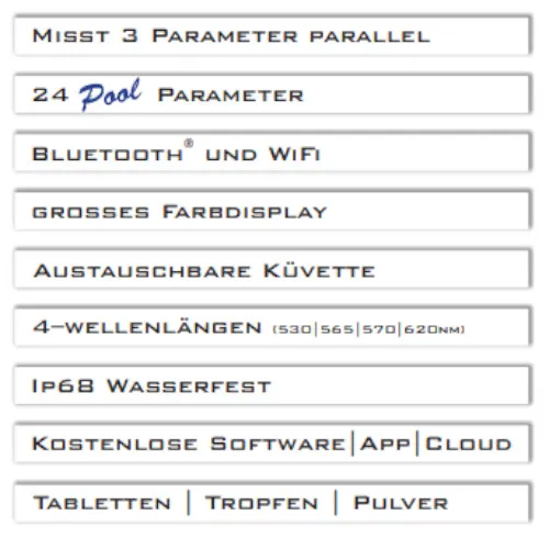 PoolLab 2.0 Pooltester elektronisch Testgerät Wasser-Analyse Water-i.d. für Messung von drei Wasser-Parametern – Bild 5