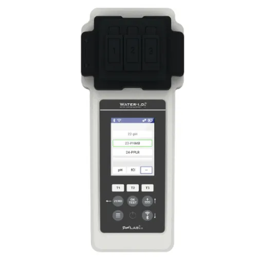 PoolLab 2.0 Pooltester elektronisch Testgerät Wasser-Analyse Water-i.d. für Messung von drei Wasser-Parametern – Bild 4