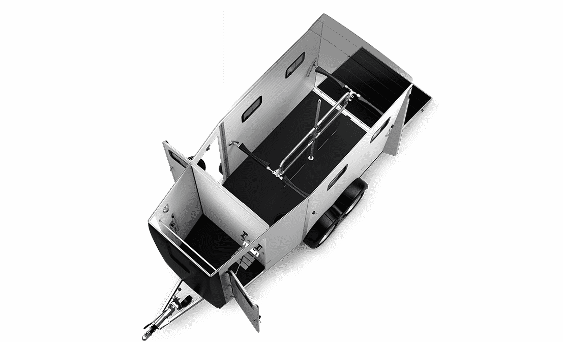 Notos Xtra UP 2700 kg, Pferdeanhänger, Pferdetransporter, Anhänger für Pferdetransport von bis zu 2 Pferden, Check Trailers. Humbaur• – Bild 8