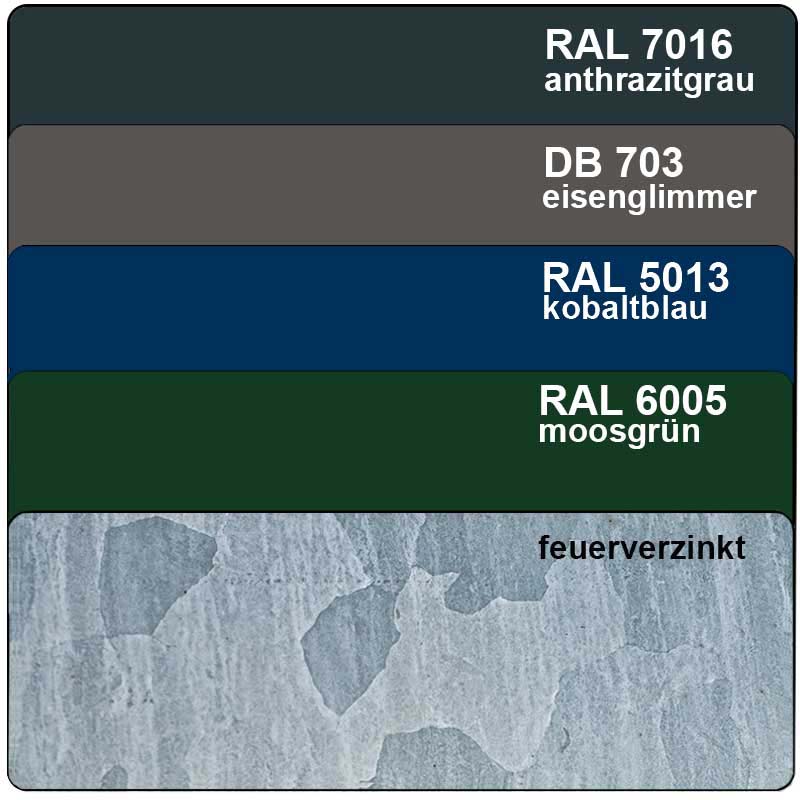 Abfallbehälter 20 oder 50 Liter, gelocht, Wand- oder Pfostenmontage, Typ 7013 und 7014 – Bild 8