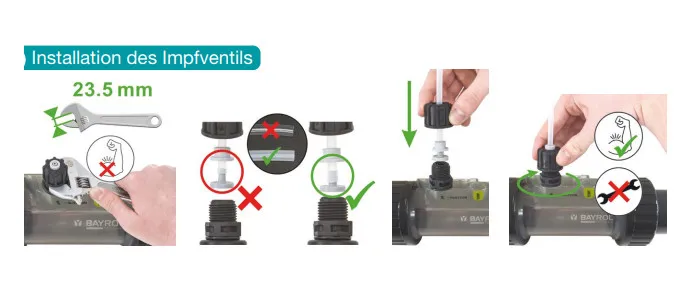 Bayrol Automatic Chlor pH automatische Dosieranlage: Fussfilter Kit – Bild 5
