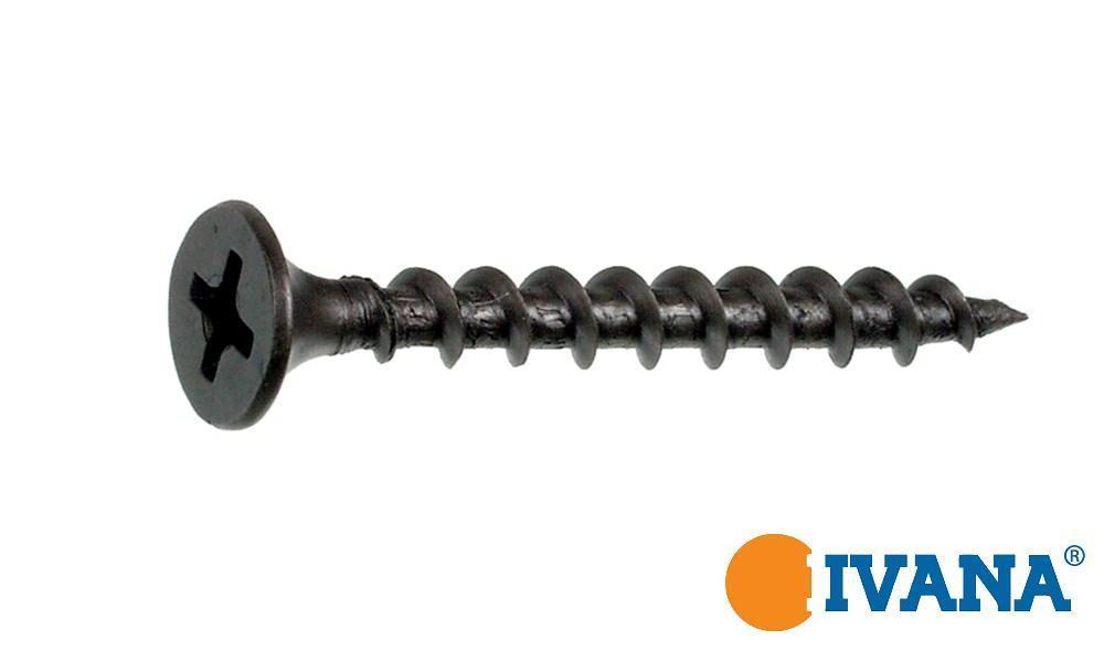 Ivana Trockenbau Schnellbauschrauben phosphatiert Phillips PH-2 Trompetenkopf 3,9 x 25 mm 1000 Stück – Bild 2