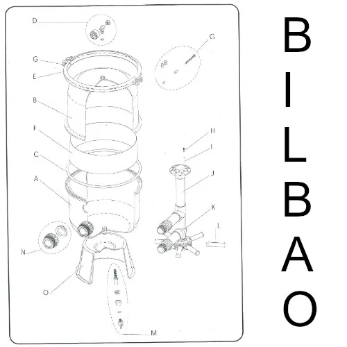 Filteranlage Bilbao Ersatzteil: Kesselunterteil 500mm Bilbao – Bild 5