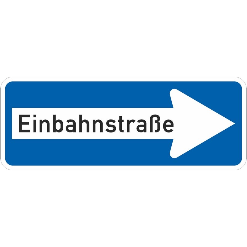 Verkehrszeichen 220-20 Einbahnstraße rechtsweisend