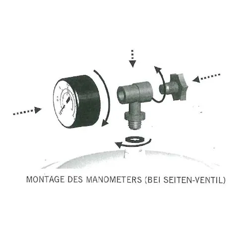 Filteranlage Bilbao Ersatzteil: Entlüftungsventil mit Manometer im Set – Bild 8