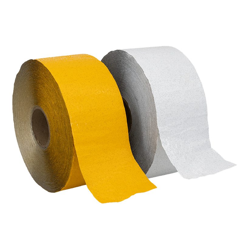 Fahrbahnmarkierungsfolie Dünnschicht in Gelb oder Weiß, 120 / 150 mm Breite, 100 m Länge