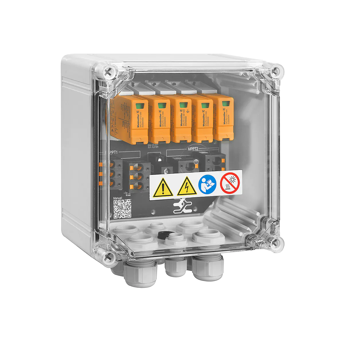 Weidmüller 2866330000 Generatoranschlusskasten 2 MPPT 1-2 Stränge SPD Typ 2 – Bild 2