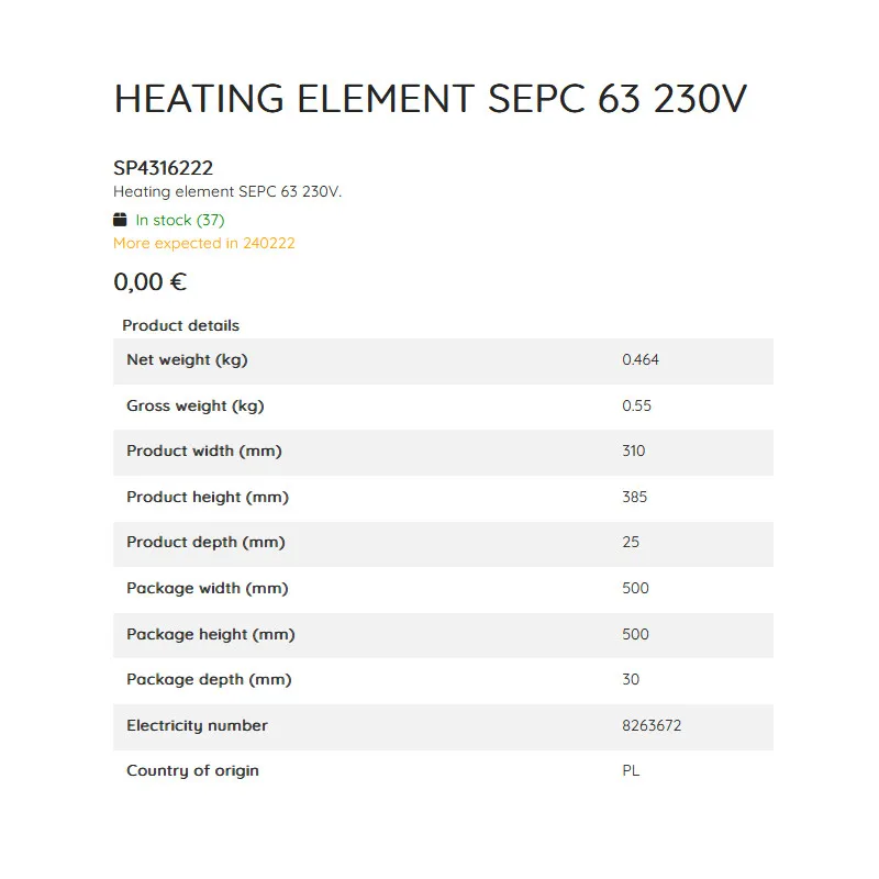 HELO SEPC63 Saunatec Knüllwald Heizelement Heizstab Ersatzheizstab Saunaofen 1500 Watt CUP45 HNVR45 SKSM45 SLH HMR45 Apollo Ring Wall – Bild 9