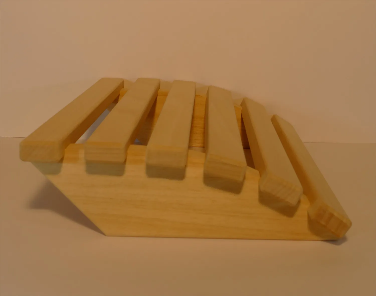 Sauna Kopfstütze ergonomisch gebogen Kopfkeil Nackenstütze aus Abachi – Bild 5