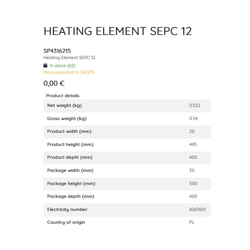 HELO Saunatec SEPC10 SKLE HELO LAAVA und SLA HELO MAGMA Knüllwald Heizelement Heizstab Ersatzheizstab Saunaofen 2500 Watt SP4316217 – Bild 6