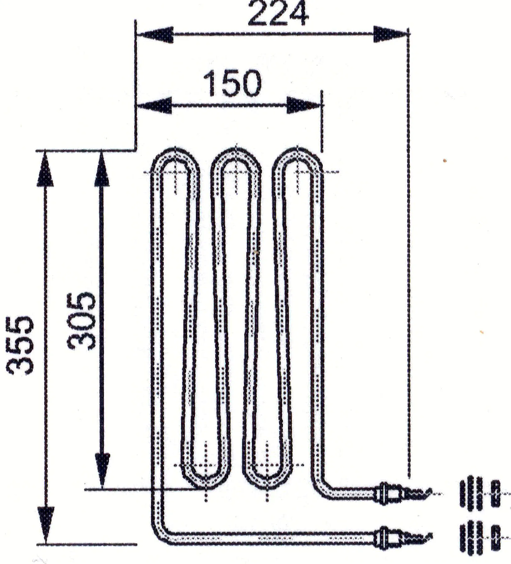 EOS Heizelement Heizstab Ersatzheizstab Saunaofen EOS 2000 W 34.A, Euro, Cubo, und viele mehr – Bild 7