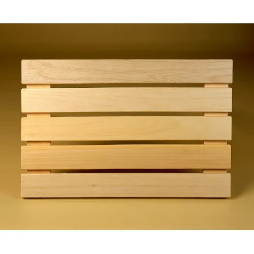 Saunaboden Bodenrost 53x80cm Holzboden Abachiholz – Bild 2