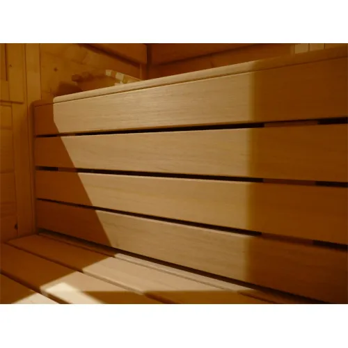 Zwischenbank Saunaliege Verkleidung Sauna Abachi Länge: 125 cm – Bild 2