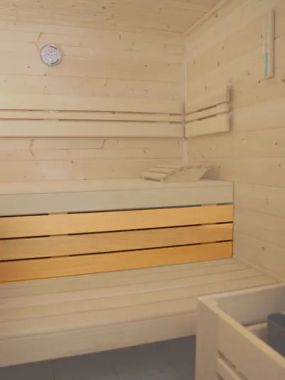 Zwischenbank Saunaliege Verkleidung Sauna ESPE Länge: 186 cm – Bild 4