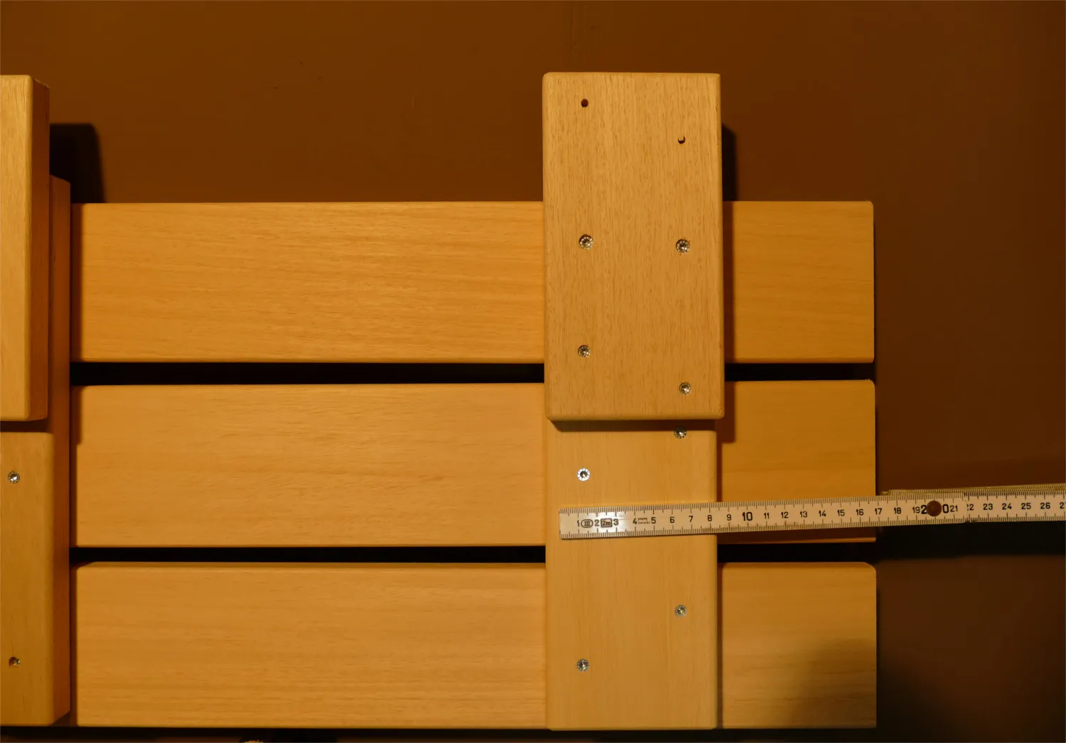 Zwischenbank Saunaliege Verkleidung Sauna Abachi Länge: 125 cm – Bild 7