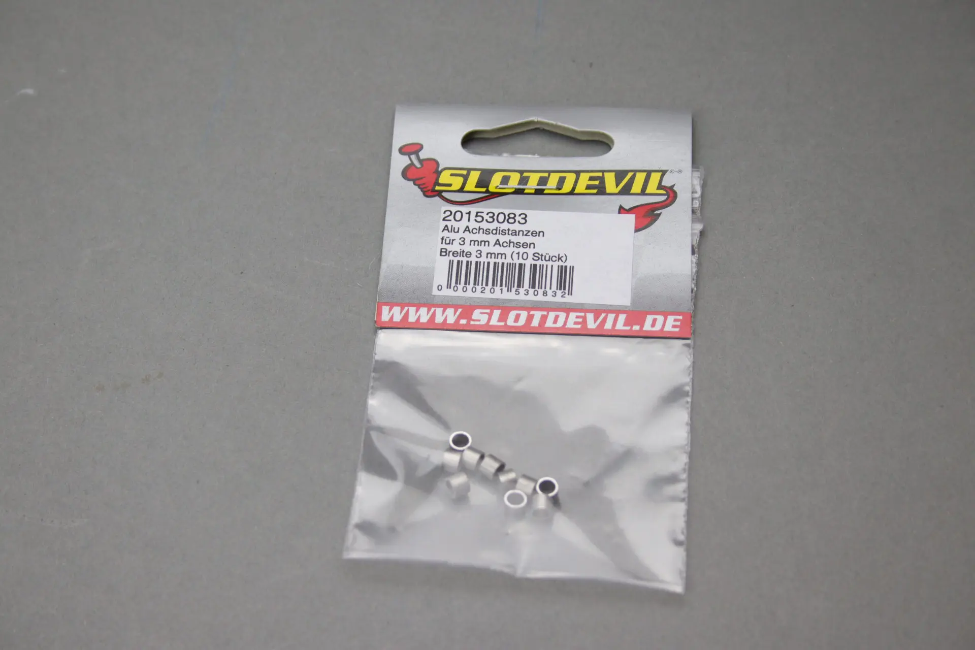 Achsdistanzen aus Alu für 3 mm Stahlachsen 3 x 4 x 3 mm 10 Stück 20153083 – Bild 2