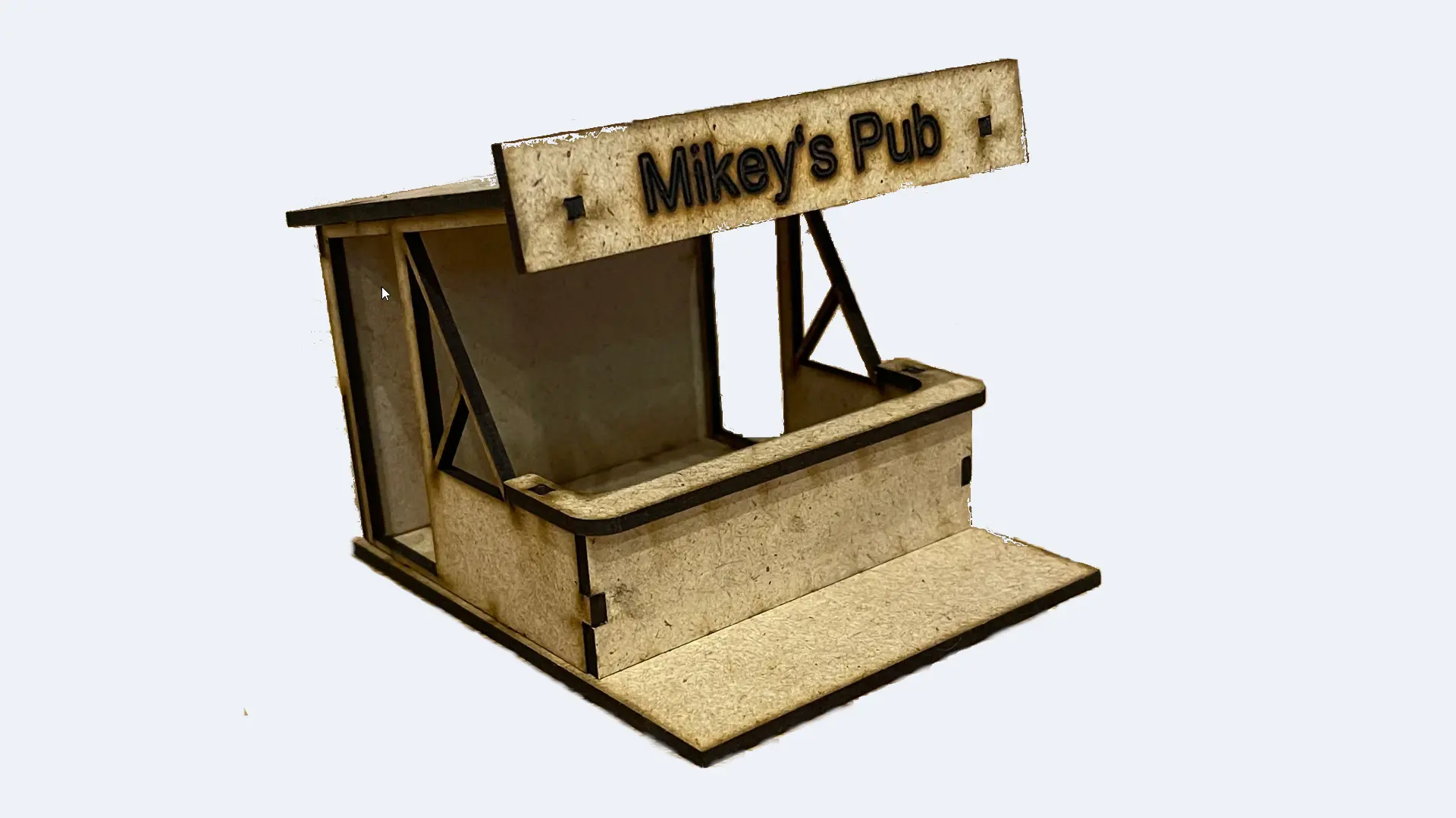 Bar für die Autorennbahn Maßstab 1:32