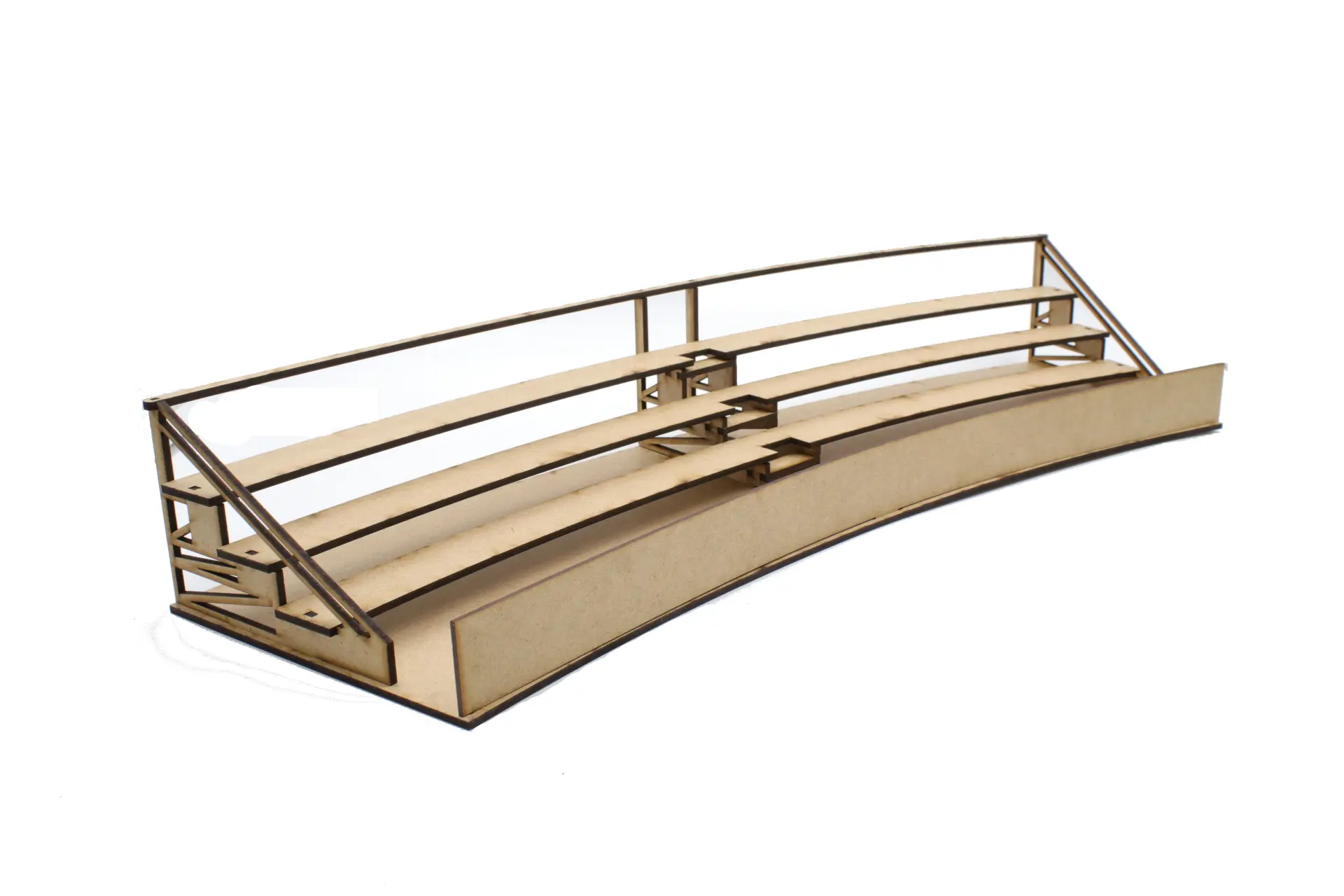 Kurventribüne für den Außenrand der Kurve 1 / 60 Grad mit drei Sitzreihen – Bild 2