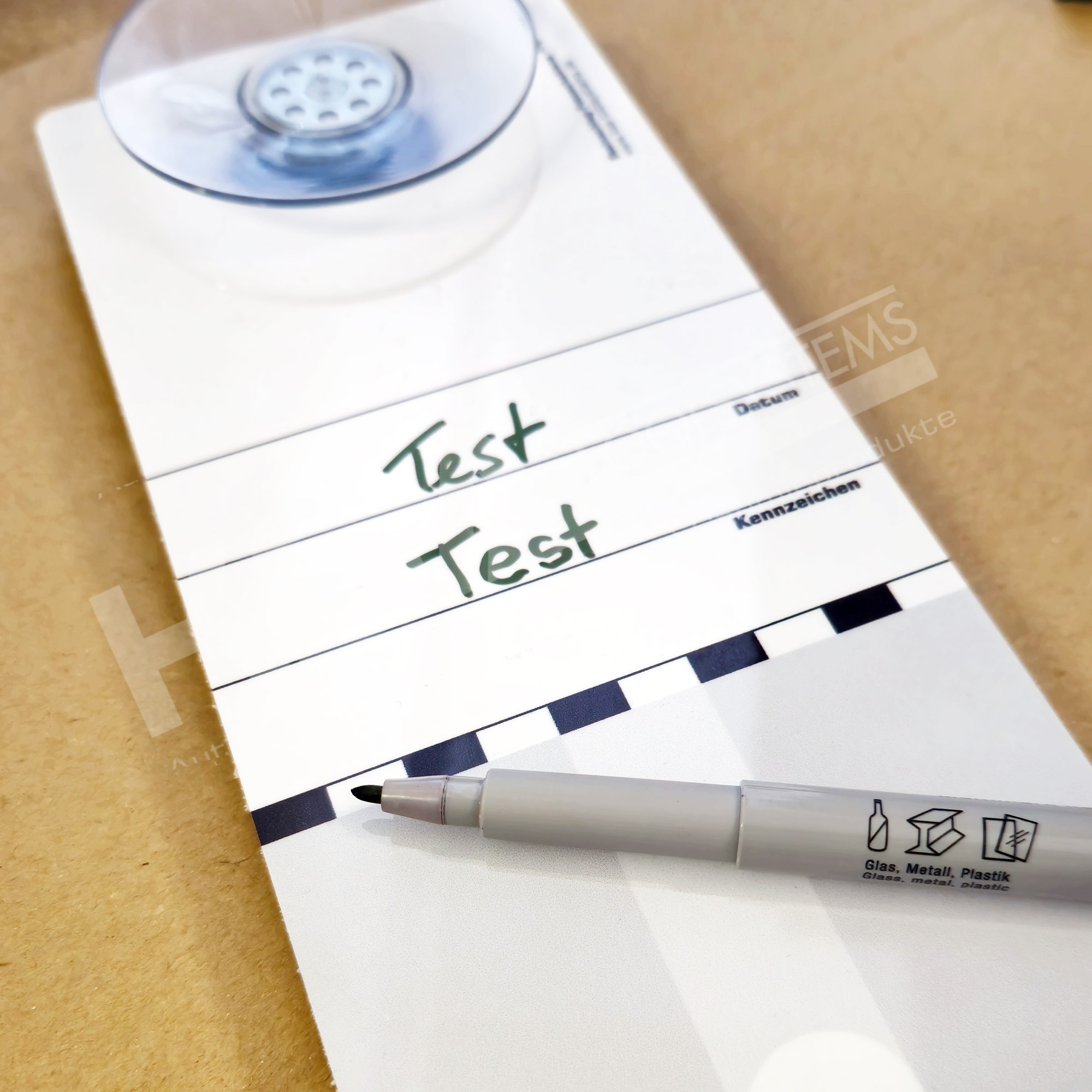 Dokumentationshilfe – Steinschlag-Fotoschablone mit Saugnapf und Stift – Bild 7