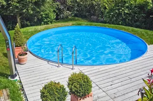 Stahlwandbecken Rund 600×120 cm Schwimmbecken Folie 0,8 mm – Bild 9