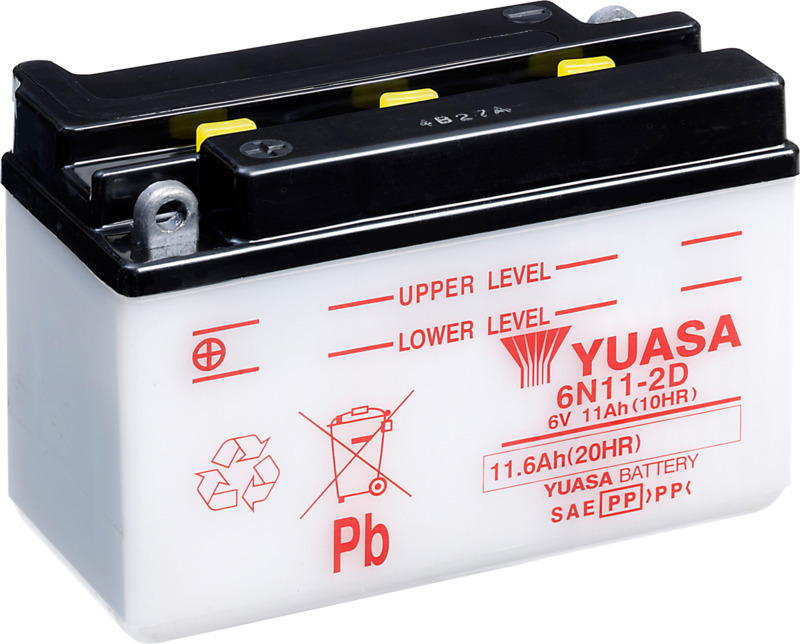 Batterie YUASA 6N11-2D trocken ohne Säurepack – Bild 2
