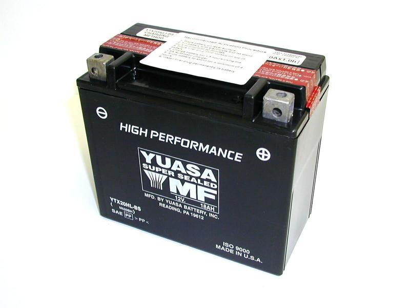 Batterie YUASA YTX20HL-BS mit Säurepack – Bild 2