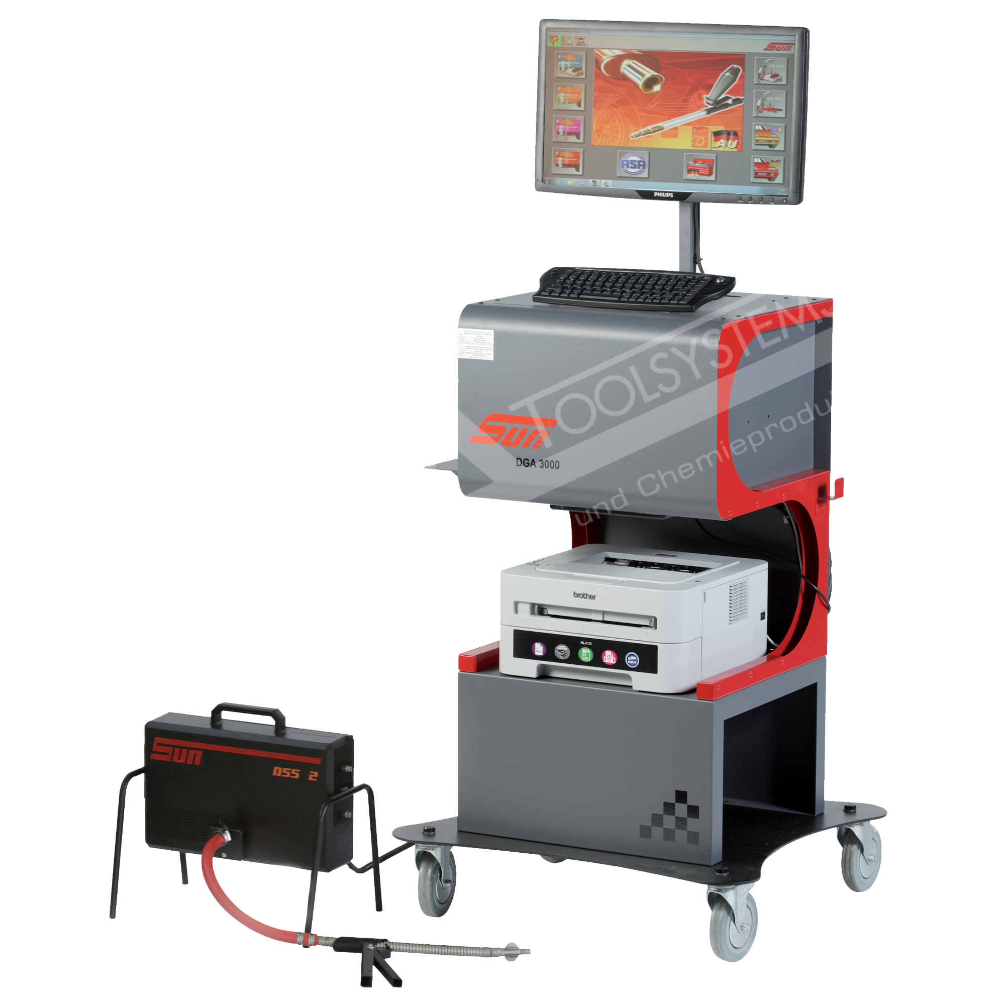 Sun DGA 3000 – WORKSTATION – Abgasdiagnose – Service Equipment