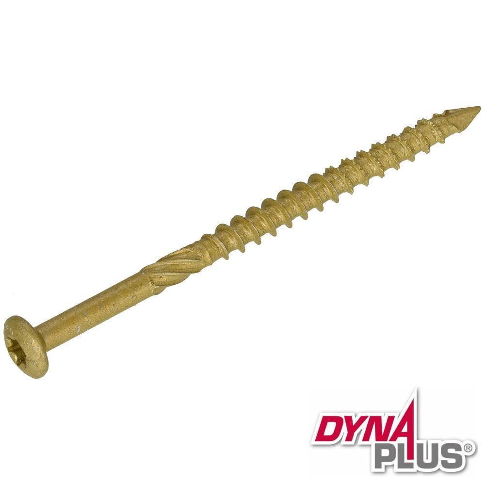 Dynaplus Zaunschrauben outdoor coating TORX TX-20 Zylinderkopf 4,5 x 60 mm 200 Stück – Bild 2