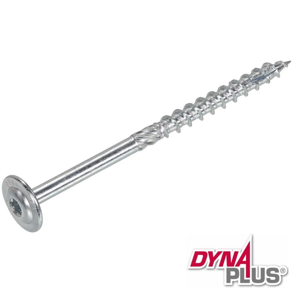 Dynaplus Konstruktionsschraube verzinkt TORX TX-30 Senkkopf 6 x 180/80 mm 50 Stück