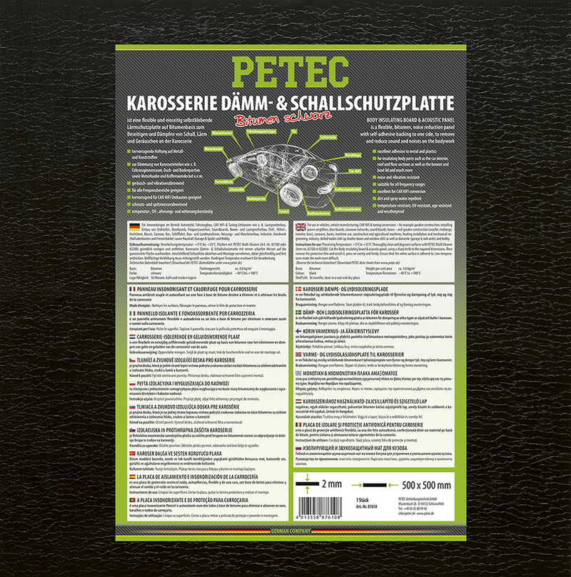 Dämm- & Schallschutzmatte | PETEC 87610 – Bild 2