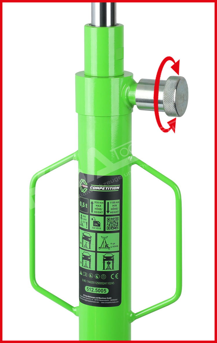COMPETITION Hydraulischer Getriebeheber, 500 kg – Bild 8